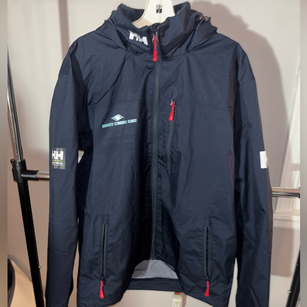 Disney Cruise Line - Helly Hansen Navy Raincoat with Red Accents